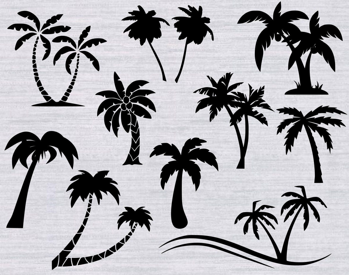 Palm Tree SVG bundle Palm Trees svg Summer svg Luau svg