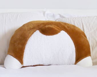 Corgi Booty Pillow - Back Pocket - Corgi Gifts - Corgi Butt - 22 x 16 in