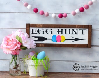 Download Happy Easter Sign Easter Decor Rustic Wooden Sign Farmhouse