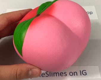 Jumbo Peach Slow Rising Squishy Scented