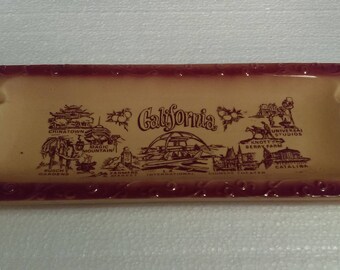 Vintage Roadside Souvenir ashtray