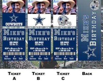 Dallas Cowboys Ticket Invitation