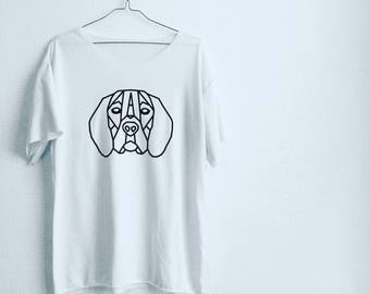 Geometrical beagle dog T-shirt