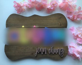 Custom business company sign with your name on it. Your logo/business name/laser cut sign. Lularoe lipsense anything!!