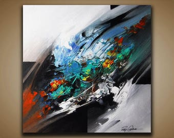 Abstract painting / Wall art / Contemporary abstract / Modern art / Youtube painting / Ray Grimes / 12x12