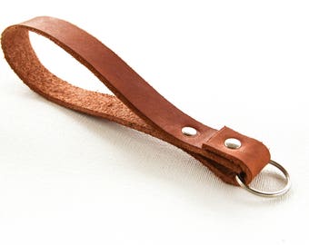 Genuine Leather Key Fob Wristlet