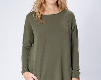 Dress o sweater/ knitwear/ kaki / black