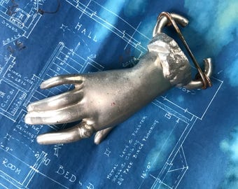 Rare Metal Victorian Hand Belt Buckle