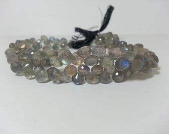 Natural Labradorite Faceted Onion Bead, Labradorite Onions, Labradorite Beads, Labradorite Briolettes, Briolette Beads, Labradorite Teardrop