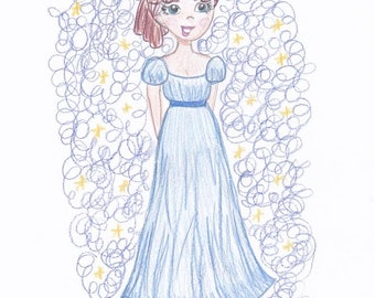 Peter Pan & Wendy Darling Portrait Bundle-5x7