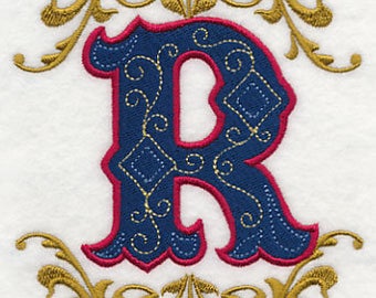 illuminated letter r