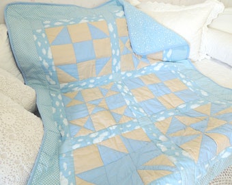 Patchwork baby quilt