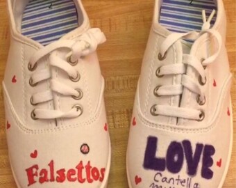 Falsettos painted shoes