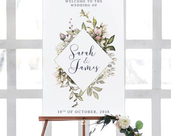 Wedding welcome sign | Etsy