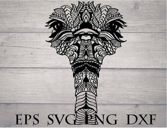 Download Zentangle ostrich svg / mandala ostrich svg / zentangle ...