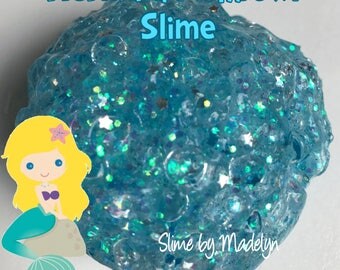 Mermaid Fishbowl Slime ~ Glitter fishbowl slime