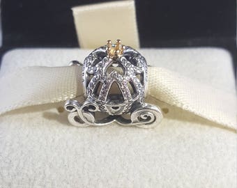 New Boxed Pandora Cinderella's Carriage Charm