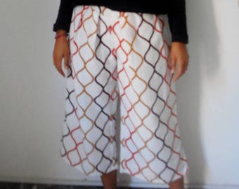 Palazzo pants in 3/4