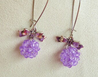 Ball beads and "sleepers" type earrings