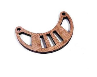 x 1 wood half moon 50 mm