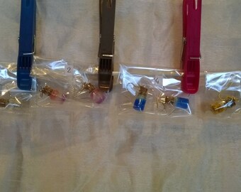 Glass and Cork earrings