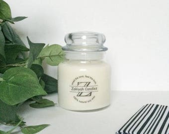17oz Rose Soy Candle | Apothecary Jar Scented Soy Candle