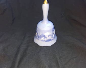 Vintage Farmers Winter Scene Bell