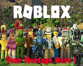 Roblox !!! Edible Cake Topper Edible Image Frosting Sheet - Quarter , Half Sheet , Round , Strips Sizes