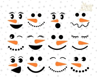 Download Snowman face | Etsy
