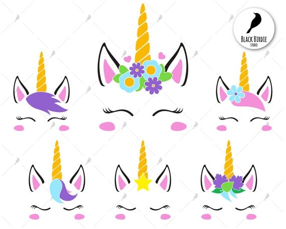 Unicorn svg file for cricut unicorn clipart unicorn face