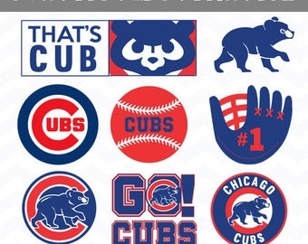 Chicago cubs svg | Etsy