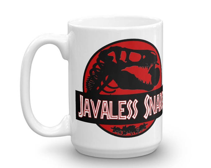 Jurassic Parody Mug, Park Parody Mug, Movie Parody Mug, unique coffee mug, funny coffee mug, coffee mug pottery, travel coffee mug,