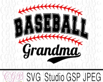 Baseball grandma svg | Etsy