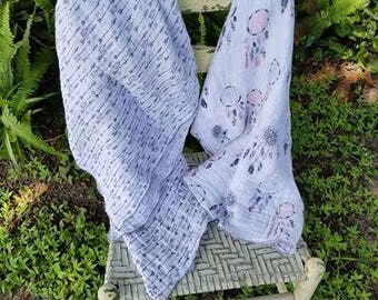 Follow Your Arrow and Sweet Dreams Cotton Gauze Baby Girl and Boy Swaddle Blankets