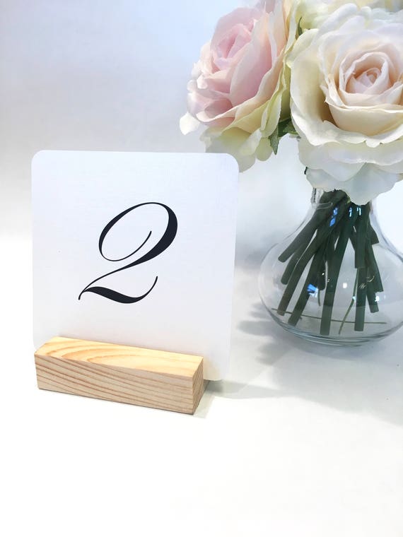 Boho Wedding Table Number Holder Natural Wood Table Number