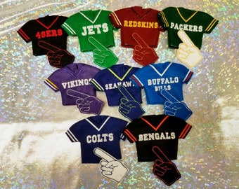 Doll 12" or Elf Clothes - Football Jersey - you pick team