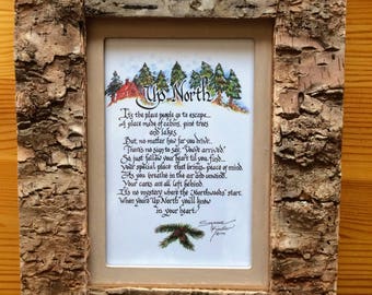 Up North Signs Lodge Decor Camper Rustic Woods Up North Signs Lodge Decor Camper Rustic Woods