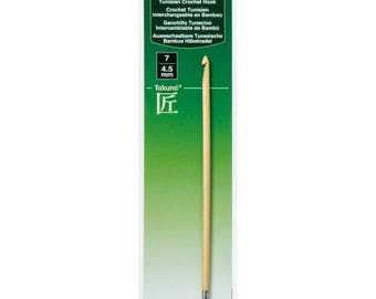 Clover Size 7 4.50 mm Interchangeable Tunisian Bamboo Crochet Hook Part No. 3693