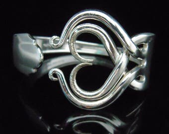 Silver Fork Bracelet, Spoon Bracelet, Vintage Wedding, Vintage Bracelet, Silver Wedding, Eco Friendly, Original Heart Design Number Three
