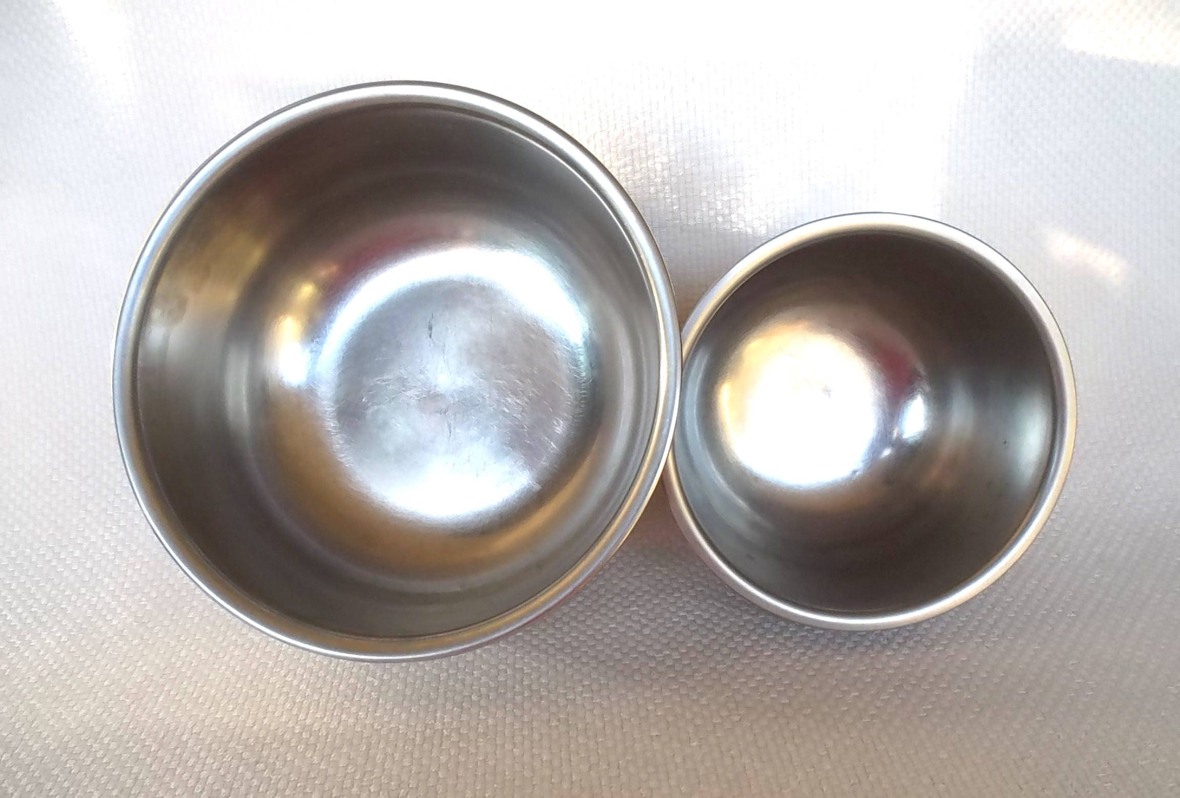 Vintage Vollrath 2 Piece Stainless Steel Mixing Bowl Set 1.5 Quart ... Vintage Vollrath 2 Piece Stainless Steel Mixing Bowl Set 1.5 Quart ...