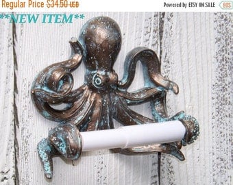 ON SALE Octopus~Toilet Paper Holder~Octopus Toilet Paper Holder~Octopus Decor~Beach~Nautical