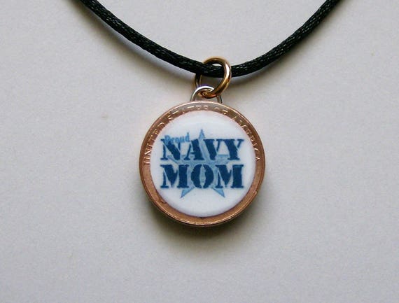 proud navy mom necklace