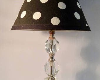 Vintage 1930's Glass table lamp