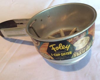 Vintage Foley Flour Sifter Hand Held
