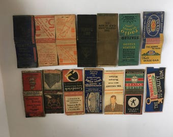 Vintage Match book covers lot