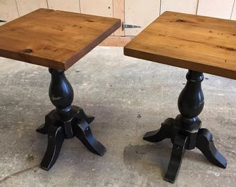 Free Shipping! Pedestal And Foot Side Tables