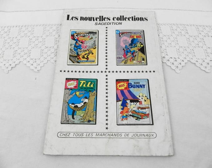 Vintage French 1984 Bugs Bunny Comic Magazine, Graphic Novel Collection, Retro Super Hero, Comic Book from France, Children / Kids Book Vintage French 1984 Bugs Bunny Comic Magazine, Graphic Novel Collection, Retro Super Hero, Comic Book from France, Children / Kids Book