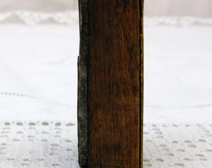 Antique Copper Plate Etching Plate, Metal Printing Block, Industrial Stamp, Mechanical Machinery with Winding Handle and Cogs, Brocante Antique Copper Plate Etching Plate, Metal Printing Block, Industrial Stamp, Mechanical Machinery with Winding Handle and Cogs, Brocante