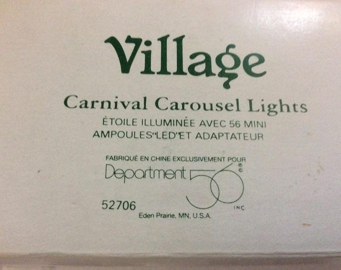 Department 56 Village Carnival Carousel Lights, Dept 56 Lights 52706, Christmas Decor, Gift For Christmas