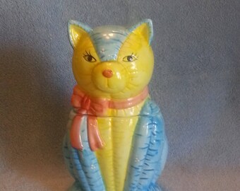 Cookie Jar - Treat Jar - Cat Theme